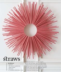 the cover of straws magazine with an image of a red starburst on it