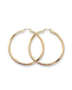 Roberto Coin 18K Yellow Gold Round Hoop Earrings | Bloomingdales's Roberto Coin, Jewelry Wire, Jewelry Images, Diamond Hoop Earrings, Sea Glass Jewelry, Online Earrings, Gold Hoops, Copper Jewelry, Gold Hoop