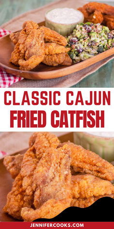 this is an image of classic cajun fried catfish