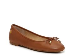 Lauren Ralph Lauren Jayna Ballet Flat Ralph Lauren Boots, Flat Color, Ballet Flat, Bow Detail, Lauren Ralph Lauren, Ballet Flats, Casual Looks, Leather Upper, Customer Service