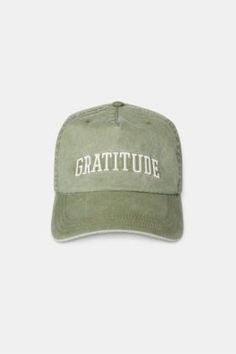 Have a grateful heart. This dad hat is designed with an adjustable fit, structured bill, brushed gold hardware, and embroidered details. Made with 100% Cotton. Sage Spiritual, Yoga Club, Brushed Gold Hardware, Canvas Hat, Dusty Sage, Happy Hormones, Yoga Activewear, Spiritual Gangster, Embroidered Details