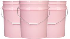 PRICES MAY VARY. Organize your pantry, kitchen, garage, garden, shed, school, warehouse, studio, lake house and everything in between! These Buckets are Food grade- BPA Free- Made in USA Features a tapered design which allows empty buckets to nest and separate easily. Pails Come with Metal Handle and molded plastic Grip to protect hands when moving heavy loads. Bucket can be used as cleaning bucket, water bucket, gardening bucket, paint bucket, Fermentation bucket, wash bucket. Pails good for st Cleaning Bucket, Livestock Feed, Bucket Gardening, Cleaning Buckets, Metal Tub, Pink Food, Paint Buckets, Plastic Buckets, Flower Bar