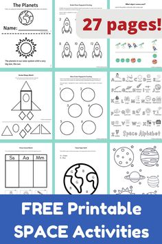 free printable space activities for kids