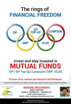 the rings of financial freedom flyer with an olympic symbol in red, white and blue