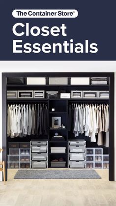 the container store closet essentials