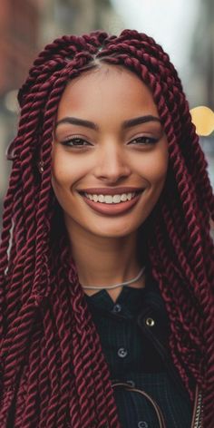 Step into the spotlight with 33 burgundy box braids. Each style is a celebration of color and creativity, perfect for the bold at heart. Burgundy Box Braids, Hair Care Regimen, Beautiful Hairstyle, Protective Hairstyle, Peinados Recogidos, Small Braids, Different Skin Tones, Haircuts For Wavy Hair