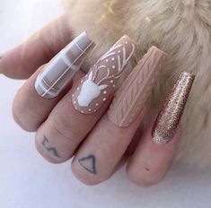 Winter Nails Acrylic, Christmas Gel Nails, Sweater Nails, Christmas Nails Acrylic, Acrylic Nails Coffin Short, New Year's Nails, Xmas Nails, Fabulous Nails, Fire Nails