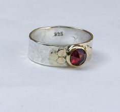 Garnet Ring Soltaire RingsPromise Rings Engagement | Etsy Unique Ruby Ring With Bezel Setting For Anniversary, Unique Ruby Ring Stamped 925 For Anniversary, Etsy Engagement Rings, Mothers Day Rings, Rings Promise, Birthday Ring, Rings Engagement, Garnet Ring, Recycled Silver