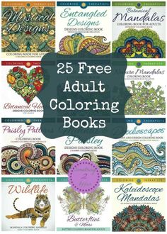 the 25 free adult coloring books are available for purchase in stores and on sale at amazon