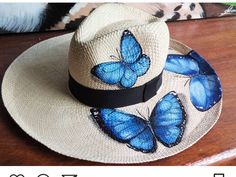 Bohemian Hats, Denim Hat, Painted Denim, Painted Clothes, Strong Girls, Crafts For Girls, Summer Hats