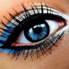 ^Blue cheer makeup^ Makeup Tumblr, Jesse Williams, White Eyeliner, Glitter Eyeliner, Makijaż Smokey Eye, Alexandra Daddario, Black Eyeliner, Gel Eyeliner