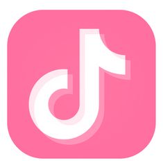 the pink and white logo for an app that is designed to look like a letter