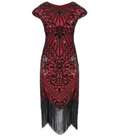 PRICES MAY VARY. High Quality Material-This elegant Great Gatsby-inspired dress for women is made from a blend of polyester and soft mesh fabric. Adorned with fringes, beads, and sequins, it combines comfort with a touch of glamour. Elegant Design-This 1920s cocktail dress showcases a round neckline and cap sleeves. The flowing fringes elegantly cascade past your knees, swaying with each movement to create a beautifully flattering silhouette. Versatile Elegance - Ideal for Great Gatsby-themed pa 1920s Party Dress, Gatsby Inspired Dress, 20s Costume, Great Gatsby Themed Party, Fringed Dress, 1920s Women, Gatsby Themed Party, Dress Sequin, Roaring 20s