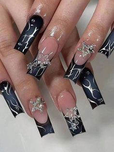 Multicolor  Collar    Color Nails Embellished   Beauty Tools Easy Nails, Grunge Nails, Colored Acrylic Nails, Nail Swag, Acrylic Nails Coffin Short