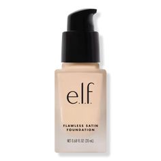 Flawless Satin Foundation - e.l.f. Cosmetics | Ulta Beauty Dr Makeup, Elf Foundation, Affordable Makeup Brands, Glow Lotion, Skincare Items, Ulta Beauty Makeup, Beauty Wishlist, Cheap Makeup, Elf Cosmetics