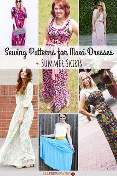 long dresses for summer, women's maxi dresses, and long skirt patterns