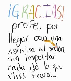 a handwritten poem written in spanish on white paper with black ink and colored pencils