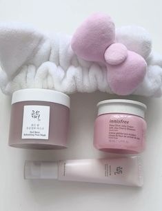 #aesthetic #skincare Bath And Body Care, Pink Girly Things, Skin Care Tools, Korean Skincare