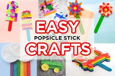 easy popsicle stick crafts for kids to make