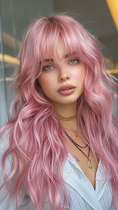 9000+ hair styles, long hair styles, hair color, Trendy and Unique Hairstyle --- Wedding Hair, Girl Hair Woman Lavender Blonde, Hair Styles Long Hair, Loose French Braids, Cyberpunk Female, Pink Hair Dye, Celtic Goddess, Dye Hair, Fabulous Hair, Types Of Braids