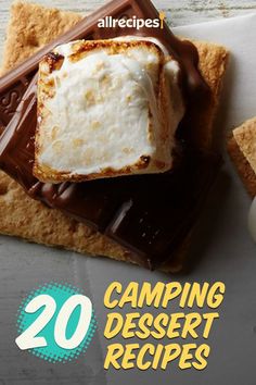 the cover of an allrecipes magazine shows desserts on crackers and marshmallows