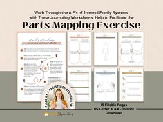 Unearth the depths of your inner world with our compact IFS Parts Mapping Exercise Journal. Enrich your Internal Family Systems therapy journey with structured parts work exercises and worksheets. Using the 6 F's of Parts Work, engage in emotional regulation activities to foster self-awareness. Unveil the transformative potential of IFS with this concise, effective self-discovery tool. VISIT OUR SHOP FOR MORE THERAPY TOOLS: https://www.etsy.com/shop/GentleObservations ✦ INSTANT DOWNLOAD - INTERN Ifs Parts, Therapy Handouts, Regulation Activities, Emotional Regulation Activities, Work Exercises, Exercise Journal, Parts Work, Internal Family Systems, Family Systems