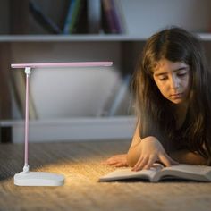 Led Folding Eye-care Desk Lamp Usb Charging Touc H Dimming Student Dormitory Study Reading Desk Lamp Bedroom Bedside Light Features: Material: plastic Color: pin k Net weight : 315 grams / 0.69 ib Gross weight : 406 grams / 0.89 ib Product size: 37.5*29*9.7 cm /14.76*14.41*3.81 in Package size: 37.5*10.2*6 cm /14.76*4.01*2.37 in Descrition: Brush Control: This table lamp is designed with a Brush Select On or Off, you can turn the light on or off with just one Brush , and long press can adjust th Room Asthetics, Small Bedside Lamps, Small Desk Lamp, Led Desk Lighting, Reading Desk, Desk Lamps Bedroom, Desktop Lamp, Kids School Supplies, Bedside Light