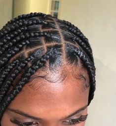 Box Braid Edges, Knotless Box Braids Edges, Edges With Box Braids, Box Braids Edges, Box Braids With Edges, Edges On Braids