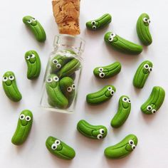 Gherkins Earrings, Pickles Earrings, Cucumber Earrings, Pickles in Jar Jewelry, Emo Vial Food Earrings, Kitchen Appliances, Green Earrings, - Etsy Tiny Jar Earrings, Polymer Food Earrings, Things You Can Make With Clay, Funny Polymer Clay Earrings, Polymer Clay Easy Ideas, Funny Clay Earrings, Polymer Clay Art Projects, Useful Clay Crafts, Unique Polymer Clay Ideas