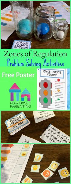 the zones of regulation for problem solver activities and printables to help students learn