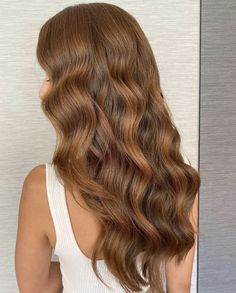 Bright Spring Hair Color, Ginger Highlights In Brown Hair, Golden Bronze Hair, Carmel Brown Hair, Ponytail Weave, Cinnamon Hair, Bombshell Hair, Carmel Brown, Halo Extensions