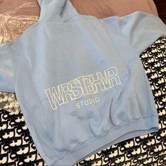 Brand New Wrstbhvr Sold Out Washed Blue Hoodie Size M With Tags Last Image Shows T-Shirt Because Can’t Find A Model For The Hoodie But Same Look In A Hoodie. Blue Hoodie, Color Blue, Jackets & Coats, Jackets For Women, Brand New, Tags, T Shirt, Women Shopping, Blue