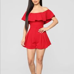 Nwt Smoke Free Home, Brand New Off Shoulder Romper, Great Material Red High-waisted Jumpsuits And Rompers For Summer, Red Trendy Jumpsuits And Rompers For Party, Trendy Red Jumpsuits And Rompers For Party, Red Trendy Party Jumpsuits And Rompers, Trendy Red Jumpsuit For Party, Red Fitted Casual Jumpsuits And Rompers, Fitted Red Casual Jumpsuits And Rompers, Red Fitted Casual Jumpsuit/romper, Casual Red High Waist Jumpsuits And Rompers