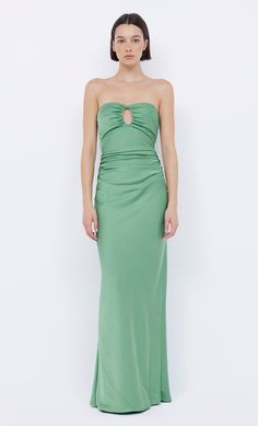 Emilia Strapless Dress in Green Apple by Bec + Bridge Green Black Tie Dress, All Green Outfit, Black Tie Dress, Prom Dress Shopping, Under Dress, Color Crush, Green Outfit, Brides And Bridesmaids, Long Tops