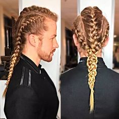 French Braid Hairstyles for Men: 20+ Trendy Looks for 2023 | Fashionterest Norse Braids, Hairstyles Viking, Professional Hairstyles For Men, Viking Hairstyles, Hairstyle Braided, Latest Braided Hairstyles, Trendy We Fryzurach