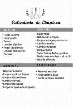 an image of the spanish language menu for food and drink items in front of a white background