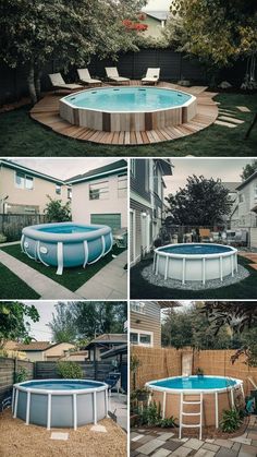 20 Budget-Friendly Ideas to Transform Your Space with Cheap Above Ground Pools - Harvesthex Cheap Pool Ideas, Cheap Pool Ideas Budget, Plunge Pool Ideas, Small Above Ground Pool, Above Ground Pool Deck, Above Ground Pool Decks