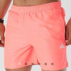 Nwt Men's Size Xl Adidas Swim Trunks. It Has 2 Front Pockets, Drawstring Waist, And Inside Has Mesh Support Liner. Adidas Sports Shorts, Red Adidas, Man Swimming, Swim Trunks, Drawstring Waist, Adidas Men, Swimming, Adidas, Man Shop