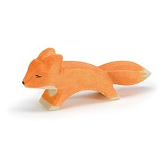 15204 Ostheimer FOX, Small Running - German Specialty Imports llc Fox Running, Spotted Animals, Enchanted Fairies, Open Ended Play, Orange Fox, Creation Crafts, Wooden Animals, All Toys, Imaginative Play