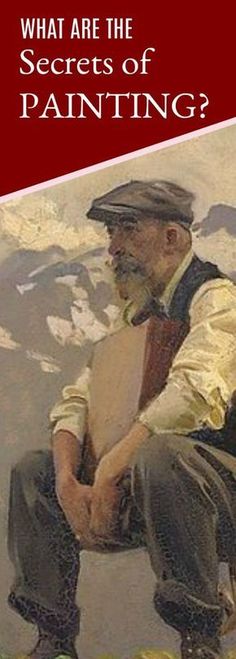 the cover of what are the secrets of painting?, with an image of a man sitting