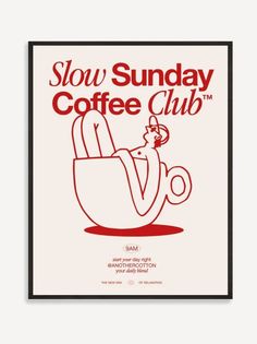 the poster for slow sunday coffee club