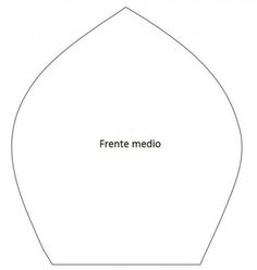 a white paper cutout with the words frente medio