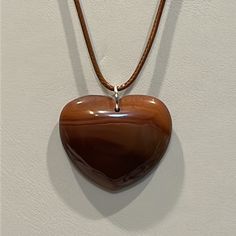 Brand New In Box. 18” Necklace. J29115 Brown Heart-shaped Necklace For Gift, Heart-shaped Brown Necklace For Gift, Brown Necklace With Heart Charm For Gift, Brown Heart Charm Necklace As Gift, Brown Heart Charm Necklace As A Gift, Brown Heart Charm Necklace For Gift, Brown Heart Pendant Necklace For Valentine's Day, Brown Heart Necklace For Valentine's Day, Brown Heart-shaped Necklace For Valentine's Day