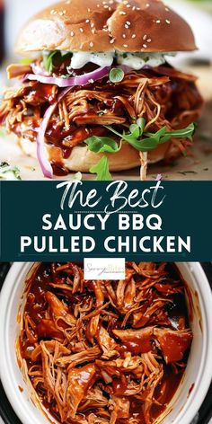 the best saucy bbq pulled chicken recipe