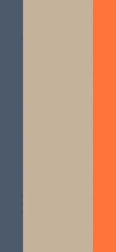 an orange and grey color scheme with two different shades in the same area, one is gray