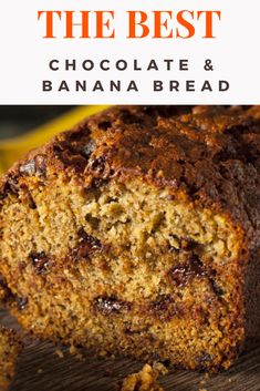 the best chocolate and banana bread