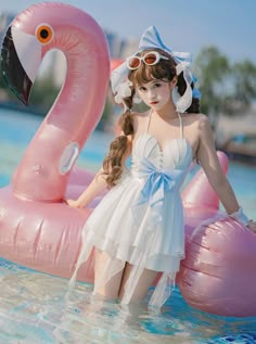 ❤︎Mermaid Summer Swimwear❤︎ Anime Beach Pose Reference, Cute Pose Reference Photo, Pretty Pose Reference, Summer Pose Reference, Cute Pose Ref, Floating Poses Reference, Idol Poses Reference, Magical Poses, Princess Pose