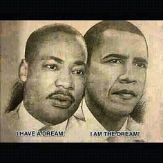 two black men are facing each other with the words i have a dream on them