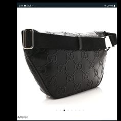 Brand New With Tag Sold Out At Gucci Store Size - 90 Unisex - Fits Mens And Womens @J_gambo Designer Black Belt Bag With Belt Loops, Classic Gucci Belt Bag For Travel, Gucci Luxury Leather Belt Bag, Rectangular Leather Gucci Belt Bag, New Gucci Bags, Gucci Soho Disco Bag, Crossbody Belt Bag, Soho Disco Bag, Gucci Coat