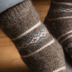 Properties: Wear them as: ✨ Ultra Warm ✨ Slipper socks ✨ Odor Resistant ✨ Camping socks ✨ Wick Moisture ✨ Sleeping socks ✨ Thermoregulating ✨ Lounge wear About this Pattern: Our crew-length goat wool socks will become your go-to choice for comfort whether you're looking for hiking, lounging, or sleeping socks. These versatile socks feature a traditional design with a pop of blue, allowing for easy matching with your winter ensemble. Elevate your daily routines or outdoor adventures with the idea Cozy Winter Outdoor Socks, Nordic Socks, Camp Socks, Purple Cotton Winter Socks, Comfortable Anti-odor Hiking Socks, Wool Hiking Socks, Flower Socks, Acrylic Fiber, Warm Slippers